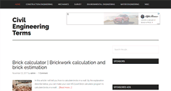 Desktop Screenshot of civilengineeringterms.com